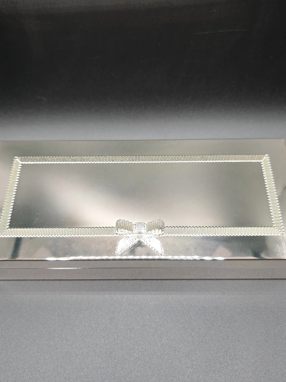 kate spade Lenox Grace Avenue Vanity Box Silverplate Mirrored Jewelry Box 8
